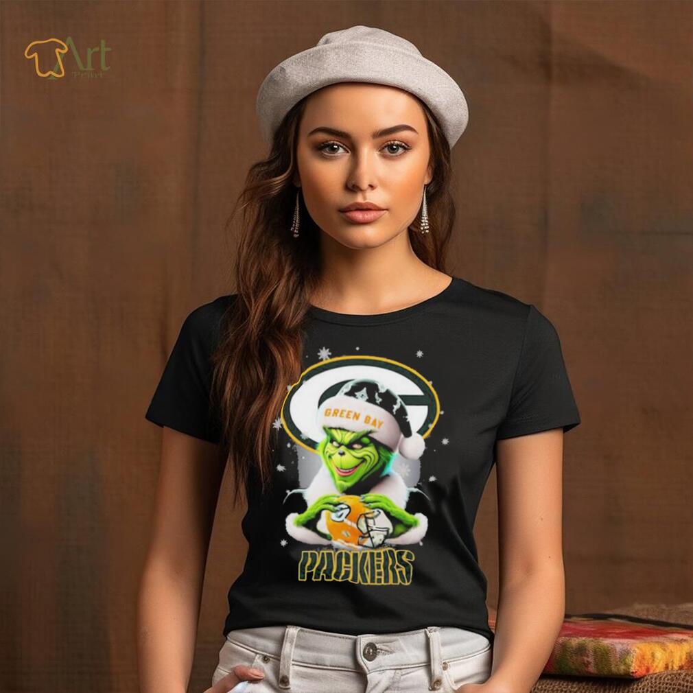 Grinch Hat Santa Green Bay Packers Helmet Logo Merry Christmas Shirt Grinch Hat Santa Green Bay Packers Helmet Logo Merry Christmas Shirt