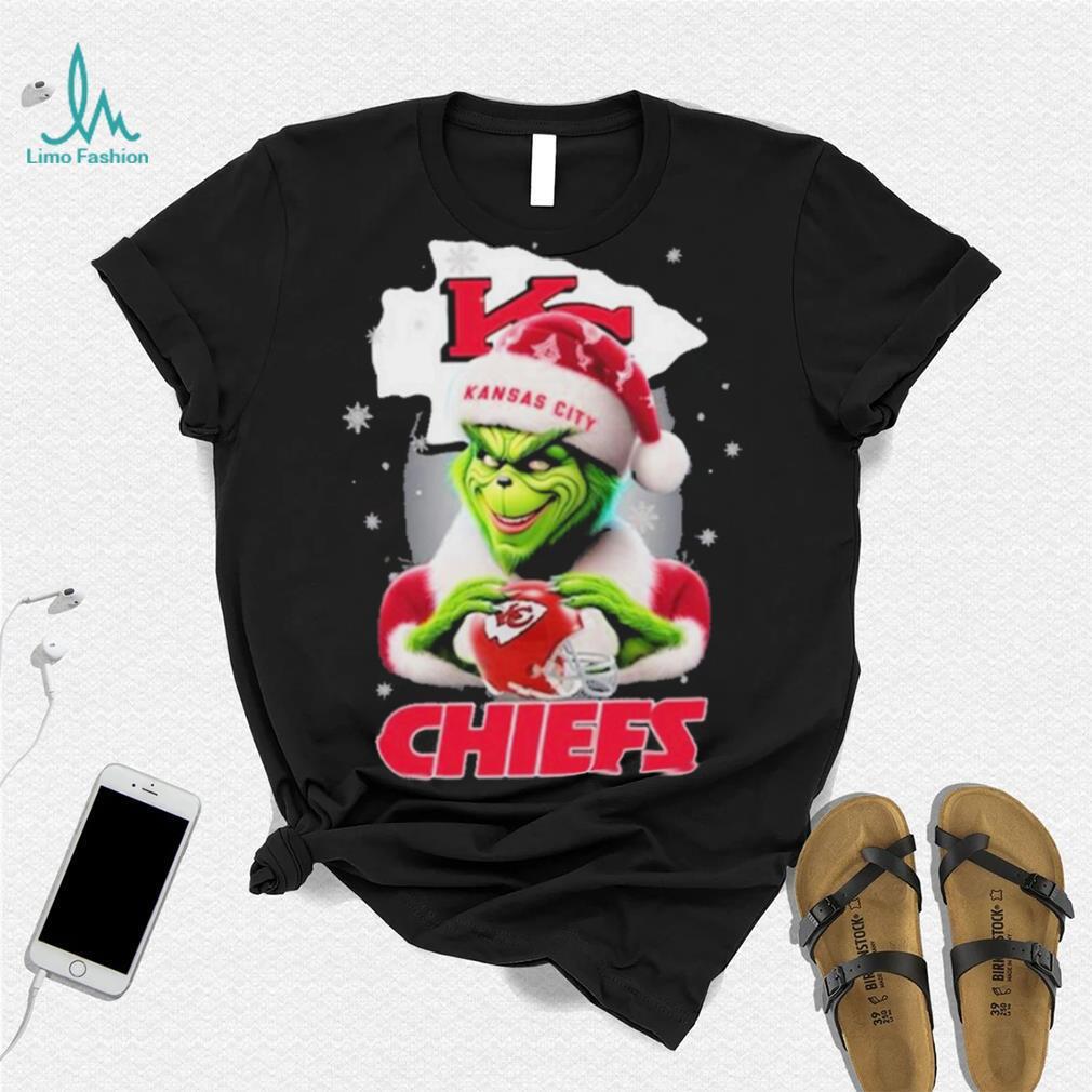 Grinch Hat Santa Kansas City Chiefs Helmet Logo Merry Christmas Shirt Grinch Hat Santa Kansas City Chiefs Helmet Logo Merry Christmas Shirt
