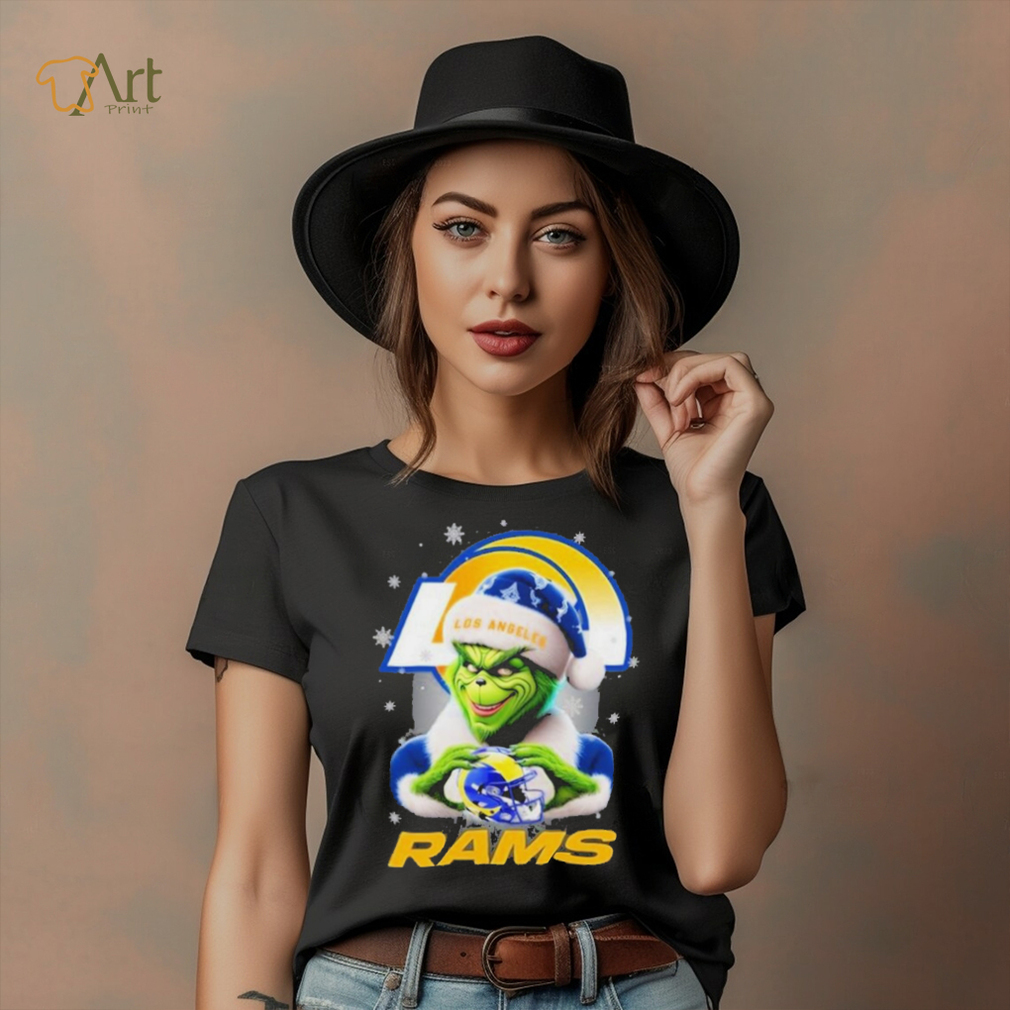Grinch Hat Santa Los Angeles Rams Helmet Logo Merry Christmas Shirt Grinch Hat Santa Los Angeles Rams Helmet Logo Merry Christmas Shirt