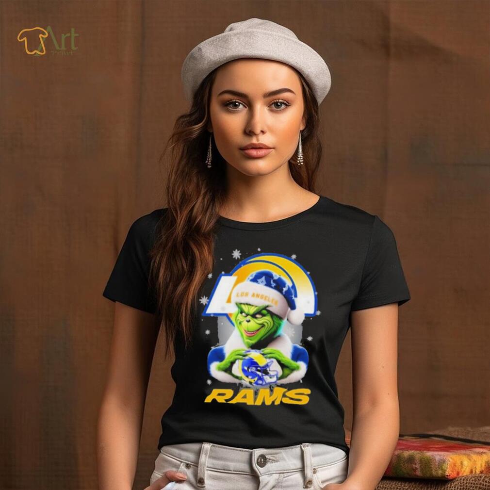 Grinch Hat Santa Los Angeles Rams Helmet Logo Merry Christmas Shirt Grinch Hat Santa Los Angeles Rams Helmet Logo Merry Christmas Shirt