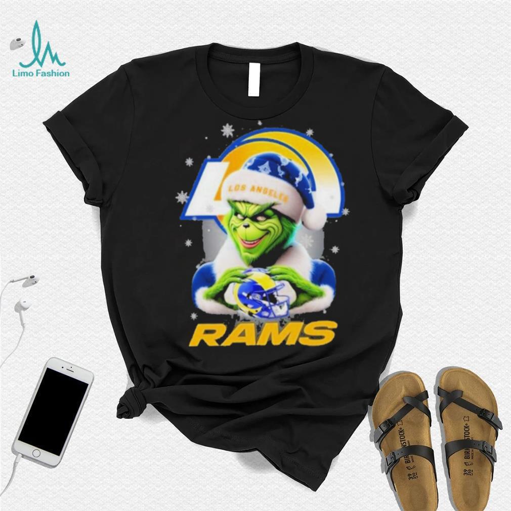 Grinch Hat Santa Los Angeles Rams Helmet Logo Merry Christmas Shirt Grinch Hat Santa Los Angeles Rams Helmet Logo Merry Christmas Shirt