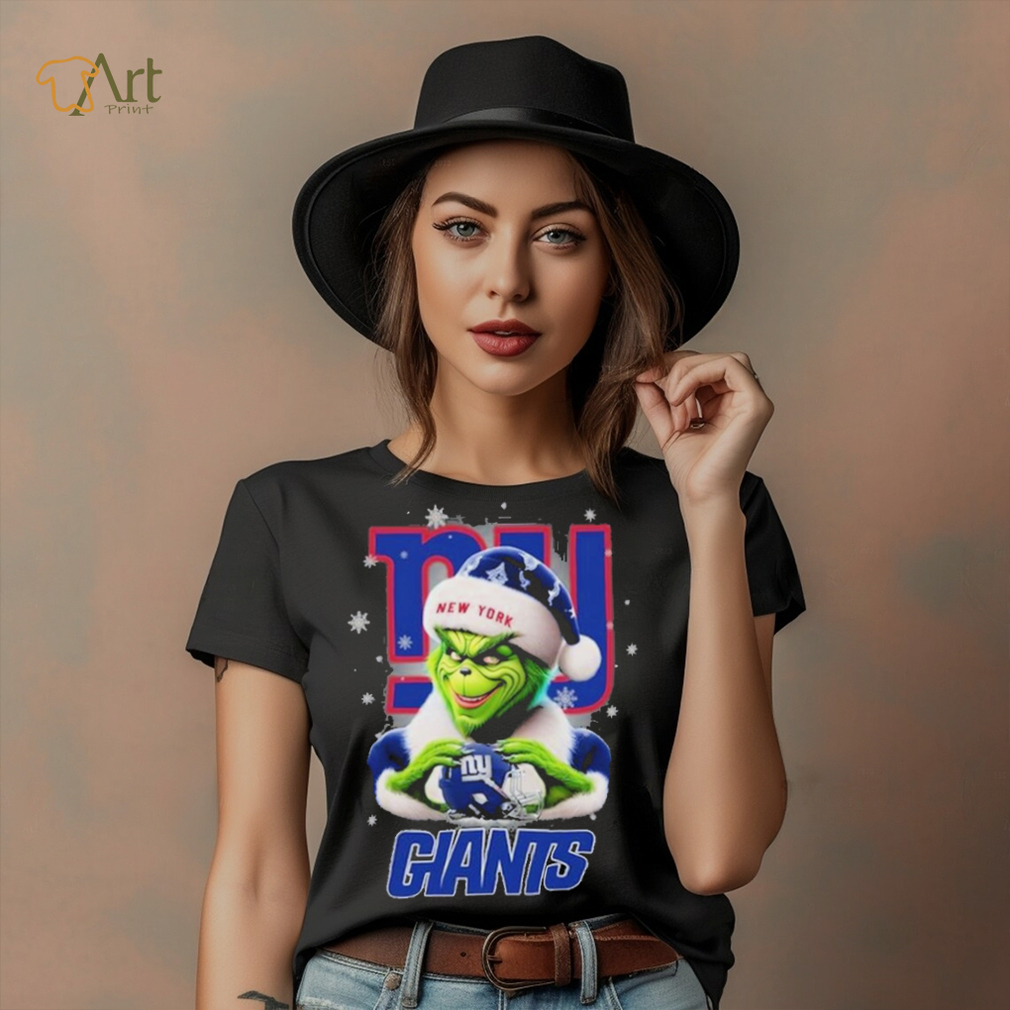 Grinch Hat Santa New York Giants Helmet Logo Merry Christmas Shirt Grinch Hat Santa New York Giants Helmet Logo Merry Christmas Shirt