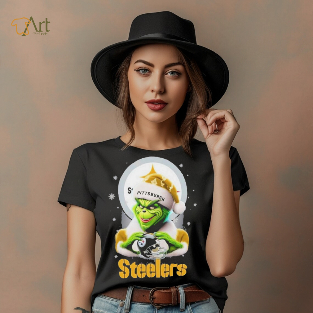 Grinch Hat Santa Pittsburgh Steelers Helmet Logo Merry Christmas Shirt Grinch Hat Santa Pittsburgh Steelers Helmet Logo Merry Christmas Shirt