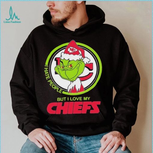 Grinch I Hate People But I Love My Kansas City Chiefs Shirt