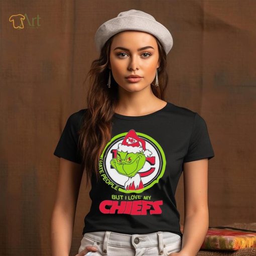 Grinch I Hate People But I Love My Kansas City Chiefs Shirt