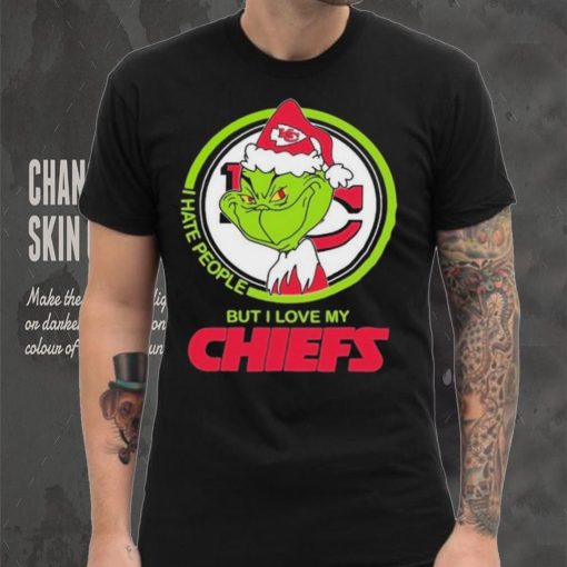 Grinch I Hate People But I Love My Kansas City Chiefs Shirt