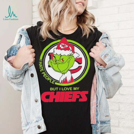 Grinch I Hate People But I Love My Kansas City Chiefs Shirt