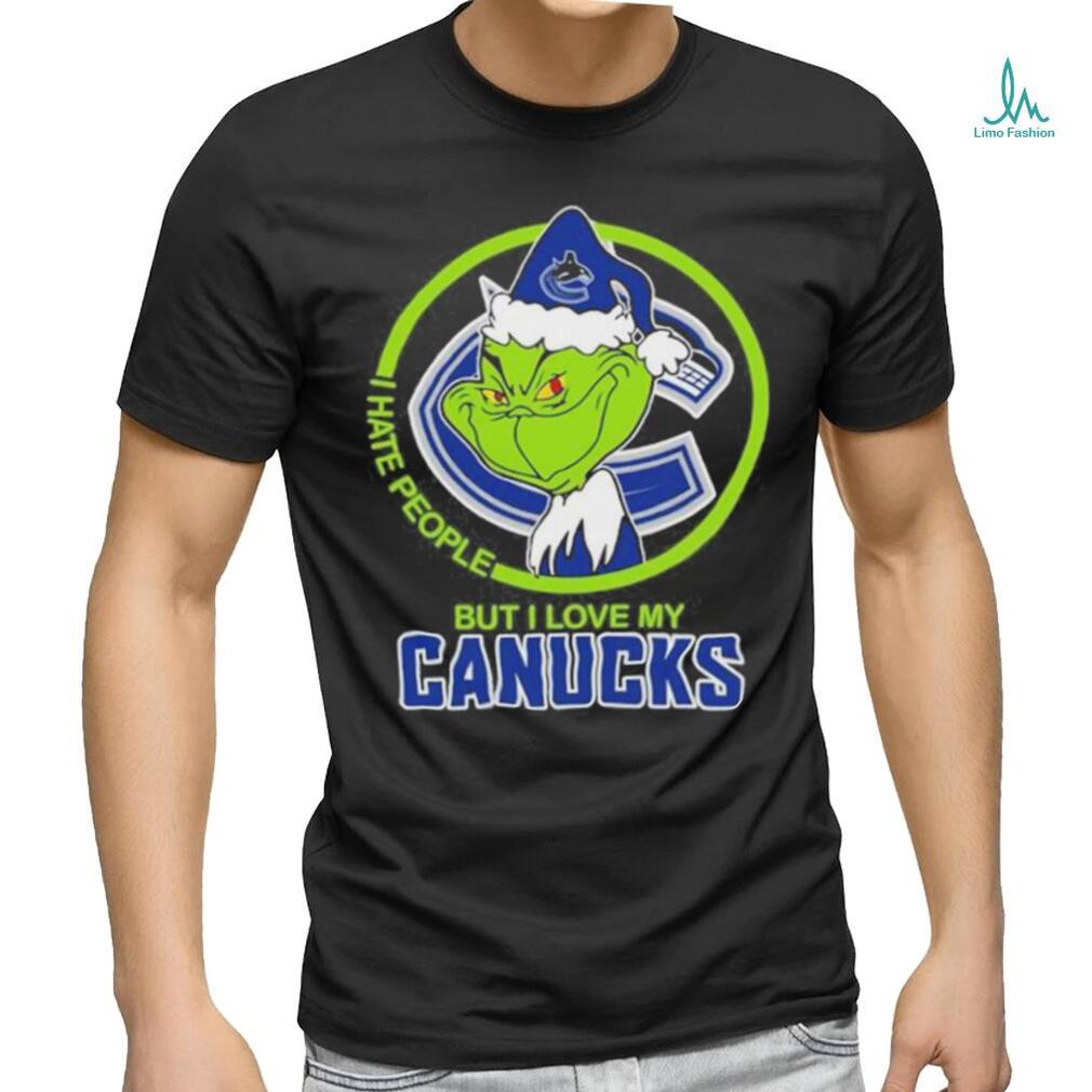 Grinch I Hate People But I Love My Vancouver Canucks T Shirt