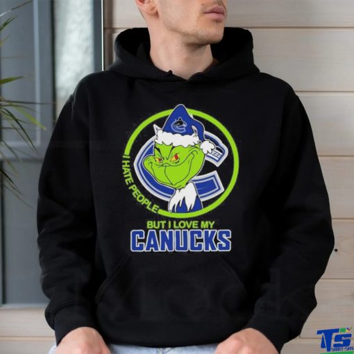 Grinch I Hate People But I Love My Vancouver Canucks T Shirt
