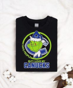 Grinch I Hate People But I Love My Vancouver Canucks T Shirt
