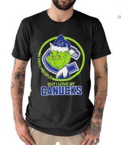 Grinch I Hate People But I Love My Vancouver Canucks T Shirt