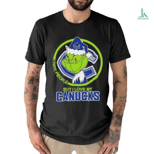 Grinch I Hate People But I Love My Vancouver Canucks T Shirt