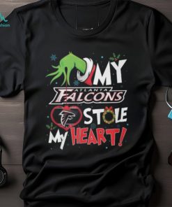 Grinch My Atlanta Falcons Stole My Heart Football T Shirt