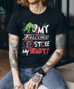 Grinch My Atlanta Falcons Stole My Heart Football T Shirt