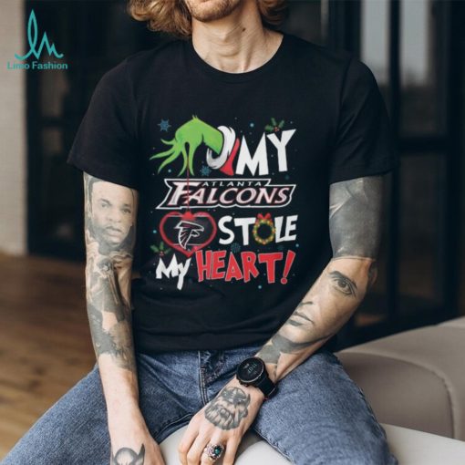 Grinch My Atlanta Falcons Stole My Heart Football T Shirt
