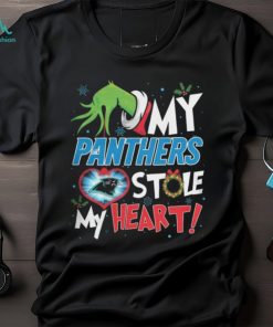 Grinch My Carolina Panthers Stole My Heart Football T Shirt