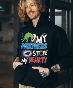 Grinch My Carolina Panthers Stole My Heart Football T Shirt