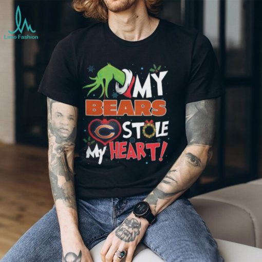 Grinch My Chicago Bears Stole My Heart Football T Shirt