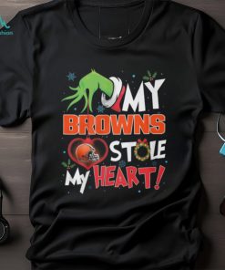 Grinch My Cleveland Browns Stole My Heart Football T Shirt