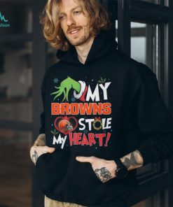Grinch My Cleveland Browns Stole My Heart Football T Shirt