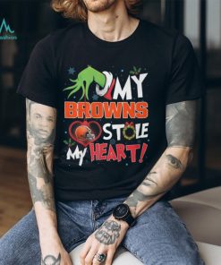 Grinch My Cleveland Browns Stole My Heart Football T Shirt