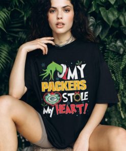 Grinch My Green Bay Packers Stole My Heart Football T Shirt