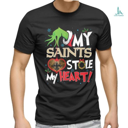 Grinch My Heart New Orleans Football Shirt