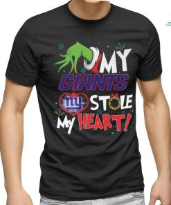 Grinch My Heart New York Football T Shirt