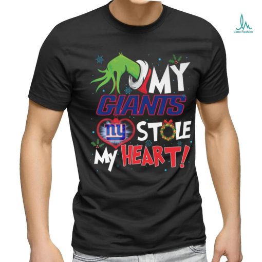 Grinch My Heart New York Football T Shirt