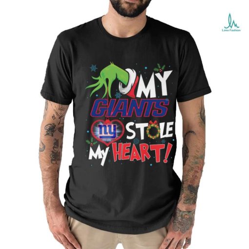 Grinch My Heart New York Football T Shirt