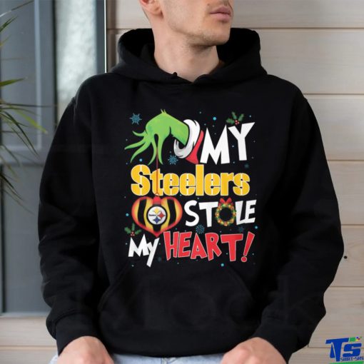 Grinch My Heart Pittsburgh Football Shirt