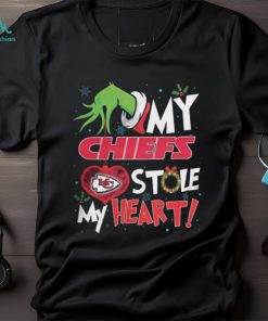 Grinch My Kansas City Chiefs Stole My Heart Football T Shirt