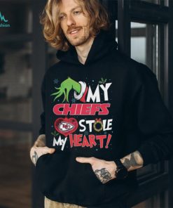 Grinch My Kansas City Chiefs Stole My Heart Football T Shirt