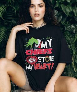 Grinch My Kansas City Chiefs Stole My Heart Football T Shirt