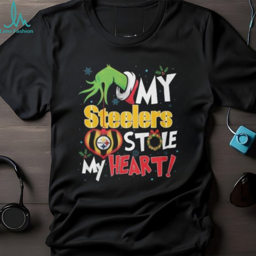 Grinch My Pittsburgh Steelers Stole My Heart Football T Shirt