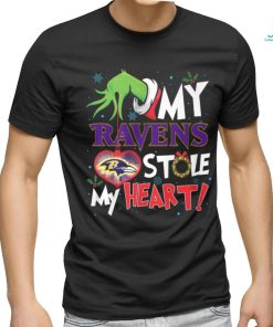 Grinch My heart Baltimore Football Shirt
