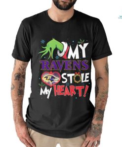 Grinch My heart Baltimore Football Shirt