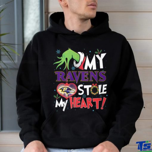 Grinch My heart Baltimore Football Shirt