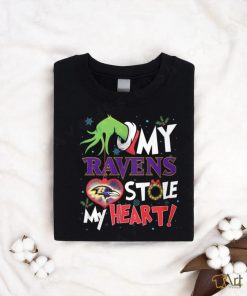 Grinch My heart Baltimore Football Shirt