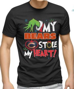 Grinch My heart Chicago Football Shirt