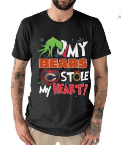 Grinch My heart Chicago Football Shirt