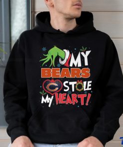 Grinch My heart Chicago Football Shirt