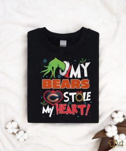 Grinch My heart Chicago Football Shirt