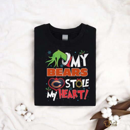 Grinch My heart Chicago Football Shirt