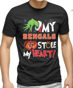 Grinch My heart Cincinnati Football Shirt