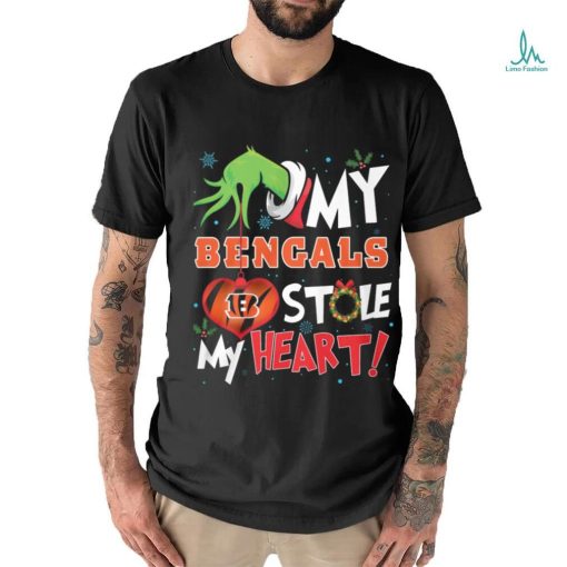 Grinch My heart Cincinnati Football Shirt