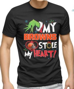 Grinch My heart Cleveland Football Shirt