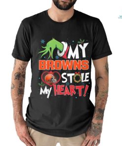 Grinch My heart Cleveland Football Shirt