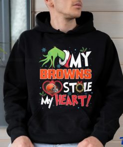 Grinch My heart Cleveland Football Shirt