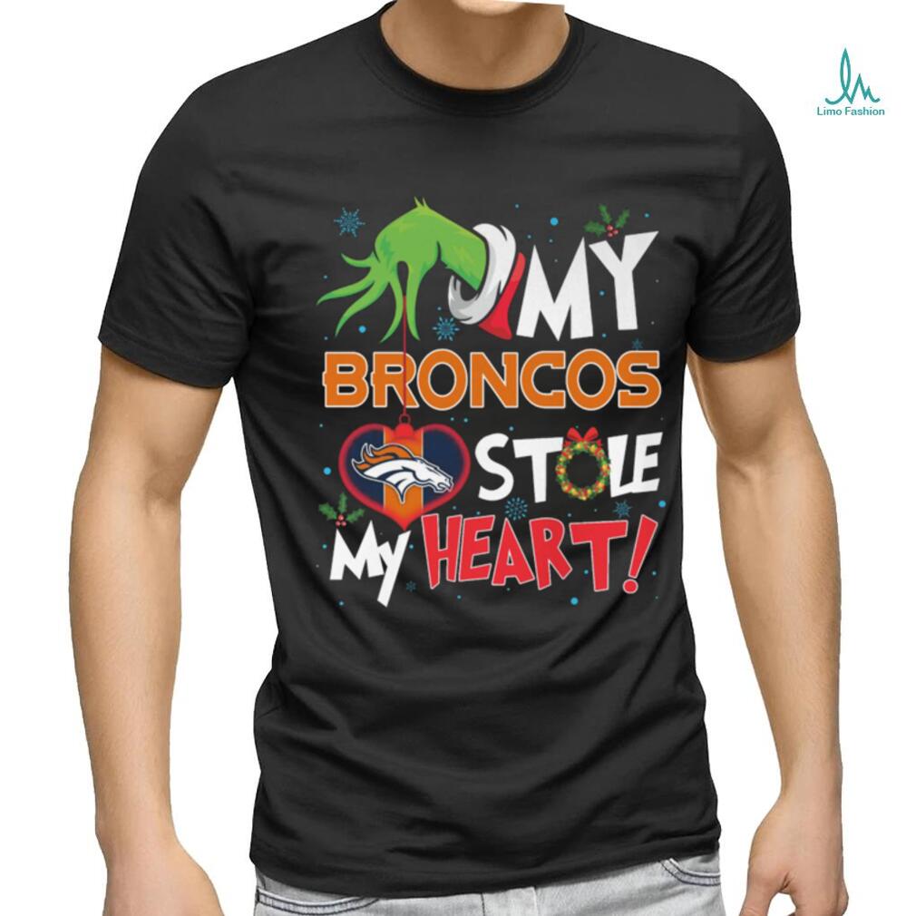 Grinch My heart Denver Football Shirt Grinch My heart Denver Football Shirt